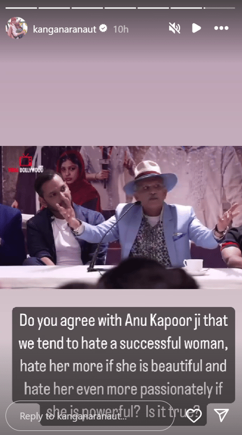 Kangana Ranaut reacts to Annu Kapoor's comment on her getting slapped